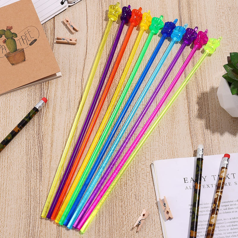 [Australia - AusPower] - 10Pcs Mini Hand Pointers Finger Hand Pointers for Classroom and Presentation Finger Pointers (Mixed Colors) 