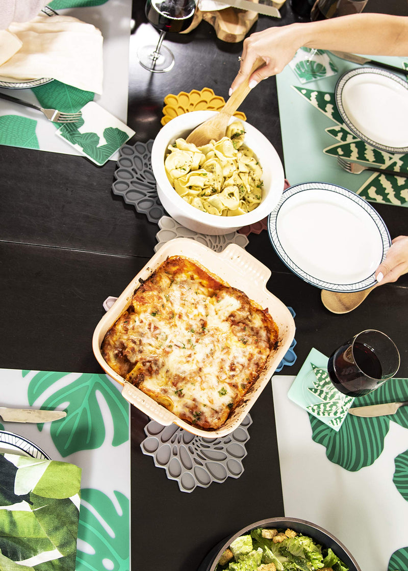 [Australia - AusPower] - modern-twist Placemat 100% Food-Grade Silicone, Waterproof and Reusable, Conservatory – Calathea Deliciosa 