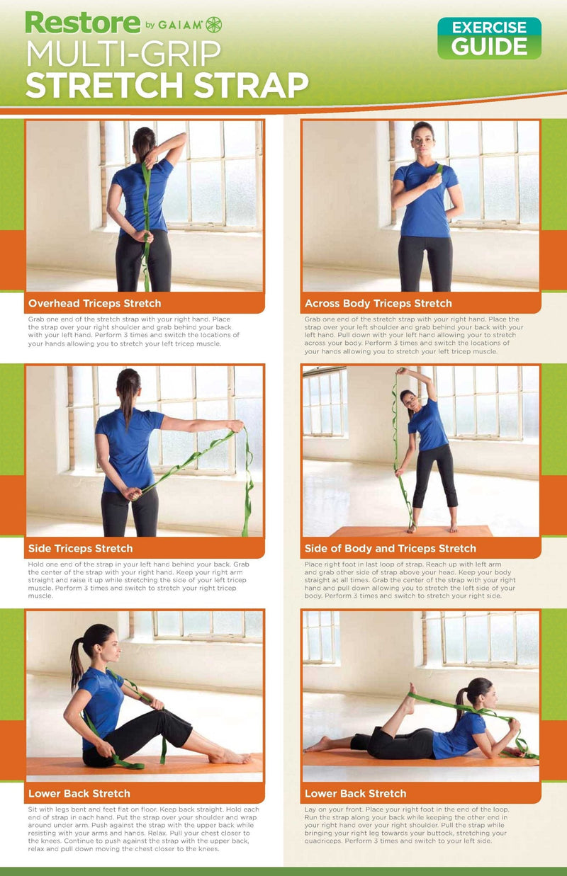 [Australia - AusPower] - Gaiam Restore Multi-Grip Stretch Strap 