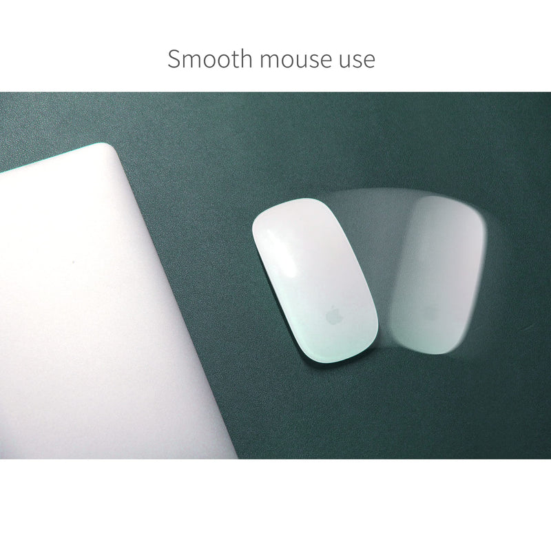 [Australia - AusPower] - RENMTURE Dual-Sided Desk Pad,Natural Cork & PU Leather Large Mouse mats for Office and Home Work,Desk Protector Non-Slip (36"x17",Dark Green+Cork ) Dark Green 