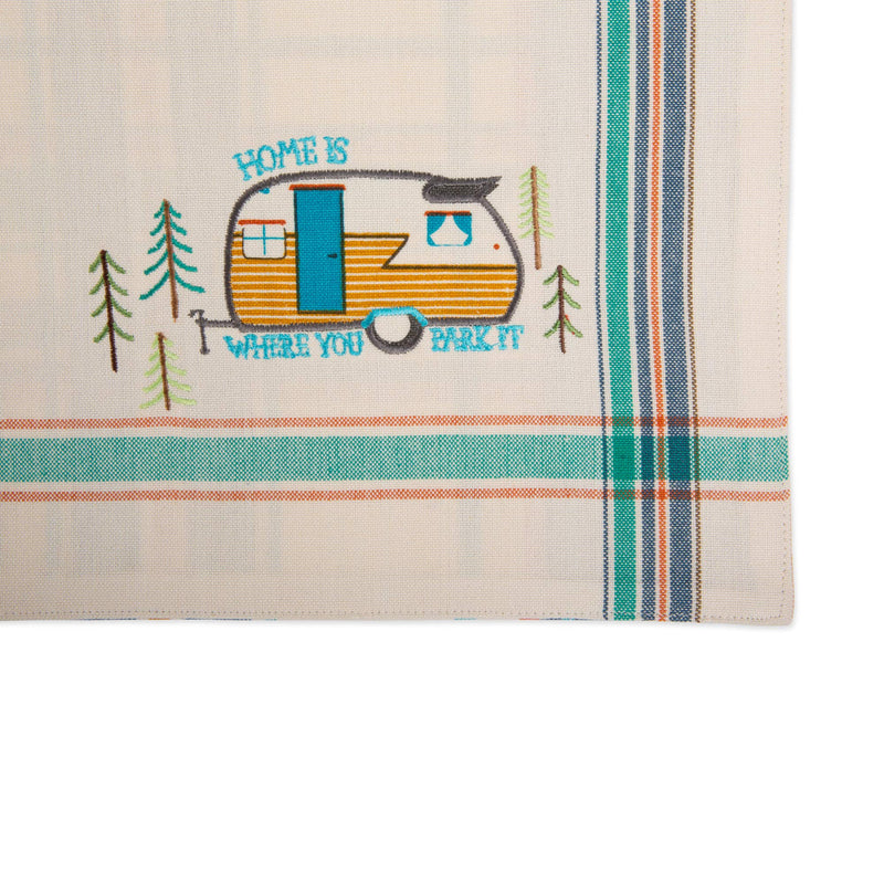 [Australia - AusPower] - DII Tabletop Collection, Happy Camper Collection, Placemat Set, Camper, 4 Piece 