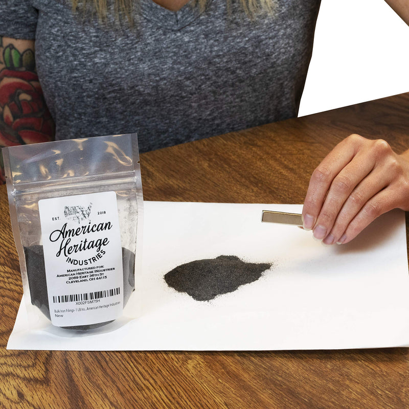 [Australia - AusPower] - Bulk Iron Filings- 1 LB Iron Filings for Science Experiments, by American Heritage Industries 