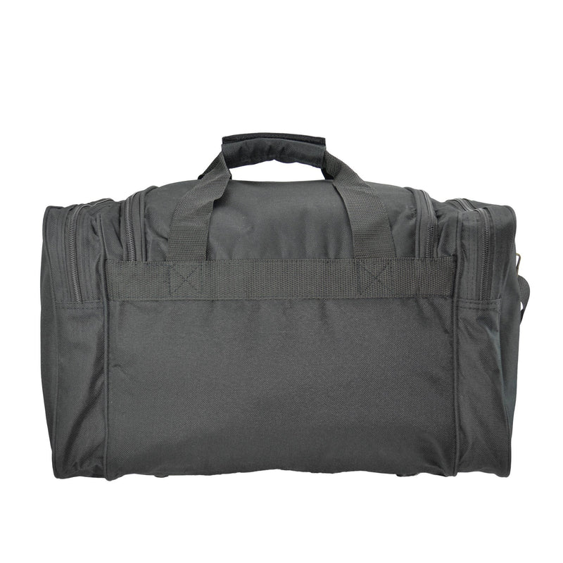 [Australia - AusPower] - DALIX 17" Duffle Bag Dual Front Mesh Pockets (Black Gold Gray Dark Green Navy Blue Maroon Royal Blue Orange Pink Purple Red White Black 