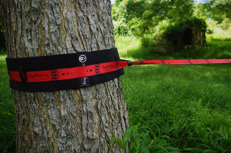 [Australia - AusPower] - ZenMonkey Slacklines Tree Protectors, Perfect for Slacklines, Ninjalines, Ziplines, Tree Swings, with Anti-Slip Guide Straps, Hook & Loop Fasteners, 60 Inches Long, Set of Two 