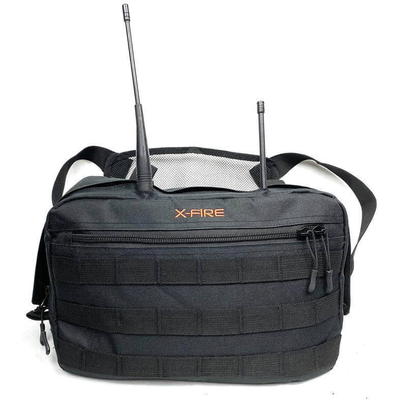 [Australia - AusPower] - X-FIRE® MOLLE Chest Pack Tool Bag Pouch Kit with Two Radio Pockets and Dual Antenna Ports, Zippered Organizer Pockets, Internal EDC Utility Slots for IFAK EMT/EMS Medical Supplies or Concealed Carry. 