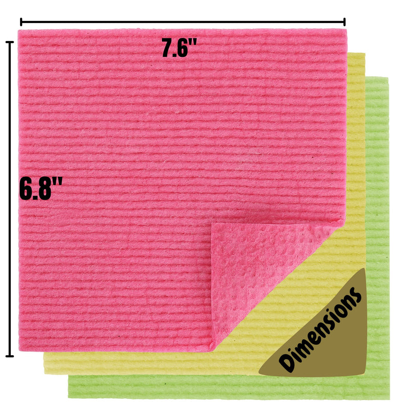 [Australia - AusPower] - Mr. Pen- Dish Cloths, 6 pcs, Reusable Paper Towels, Absorbent Kitchen Towels, Dishcloths for Kitchen, Cellulose Sponge Cloths, Dish Drying Towels, Kitchen Cleaning Cloths, Sponge Cloth, Dish Rag. 