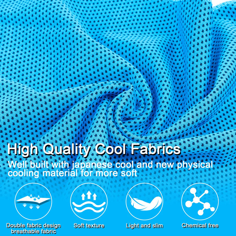 [Australia - AusPower] - MENOLY Cooling Towel Workout Towel Sweat Towel Microfiber Towel Soft Breathable Chilly Towel for Sports, Gym, Yoga, Camping, Running, Fitness, Workout & More Activities (10 Pack) 10 Pack 