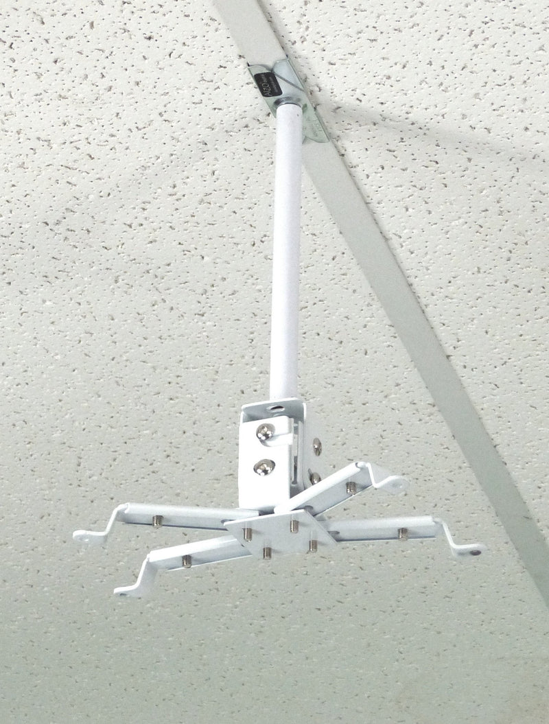 [Australia - AusPower] - ALZO Suspended Drop Ceiling Video Projector Mount with Scissor Clamp for T-Bar Attachment 