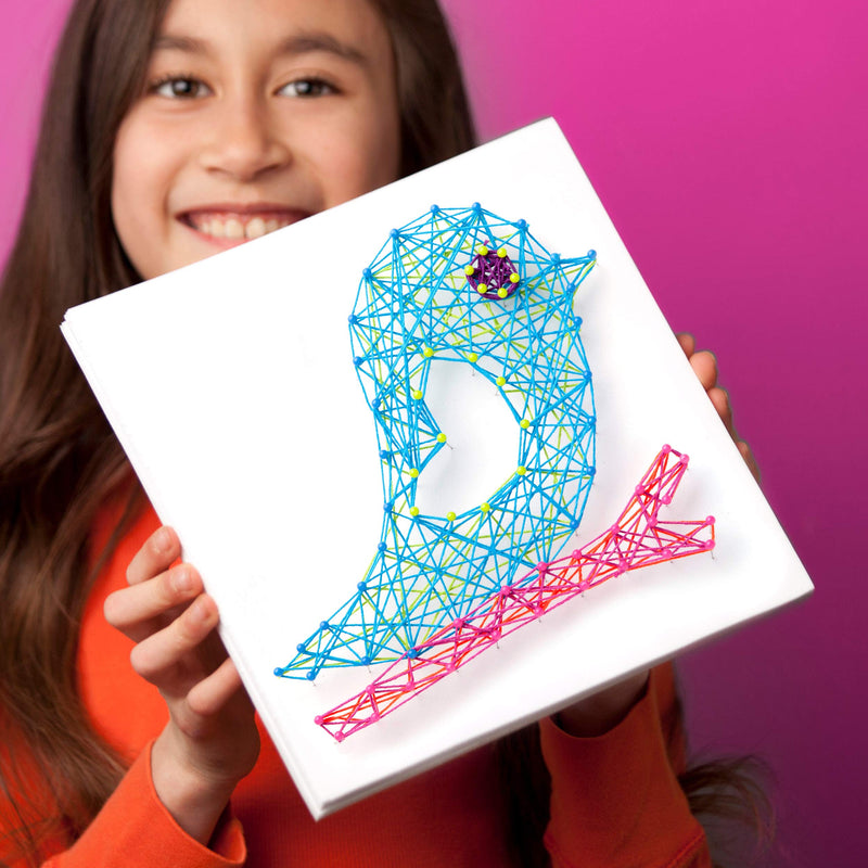 [Australia - AusPower] - Craft-tastic DIY String Art – Craft Kit for Kids – Everything Included For 3 Fun Arts & Crafts Projects – Bird Series DIY String Art: Bird Edition 
