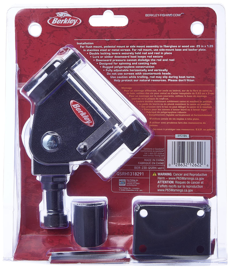 [Australia - AusPower] - Berkley 1318292 Horizontal 4 Rod Rack , Black 