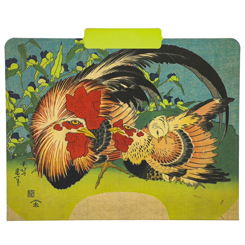 [Australia - AusPower] - Decorative File Folders 1/3 Cut Tab, Japanese Inspired Hokusai Designs (12 Pack) 