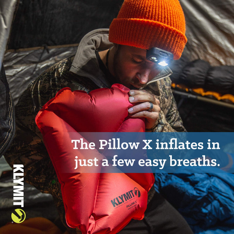 [Australia - AusPower] - Klymit Pillow X Inflatable Camping & Travel Pillow, Red/Gray 