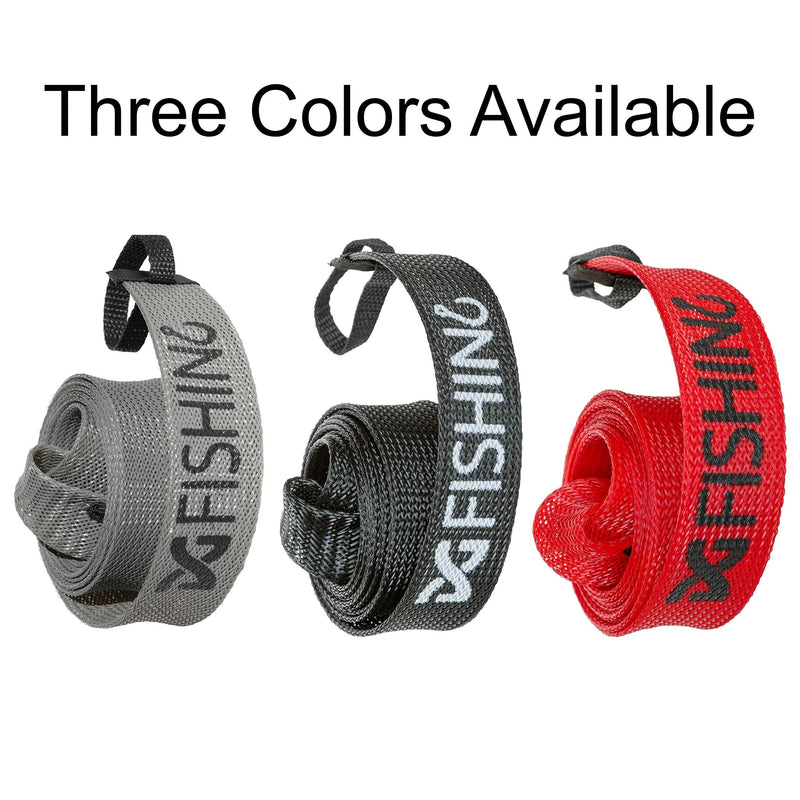 [Australia - AusPower] - DynoGoods Fishing Rod Sleeve, 3 Pack, 7ft Spinning Rod Protector/Rod Sock/Rod Cover Black 