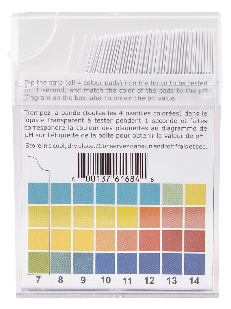 [Australia - AusPower] - pH Strips, 0-14 Scale, for Testing Water pH, Made of Premium Litmus Paper (100 Strips) 