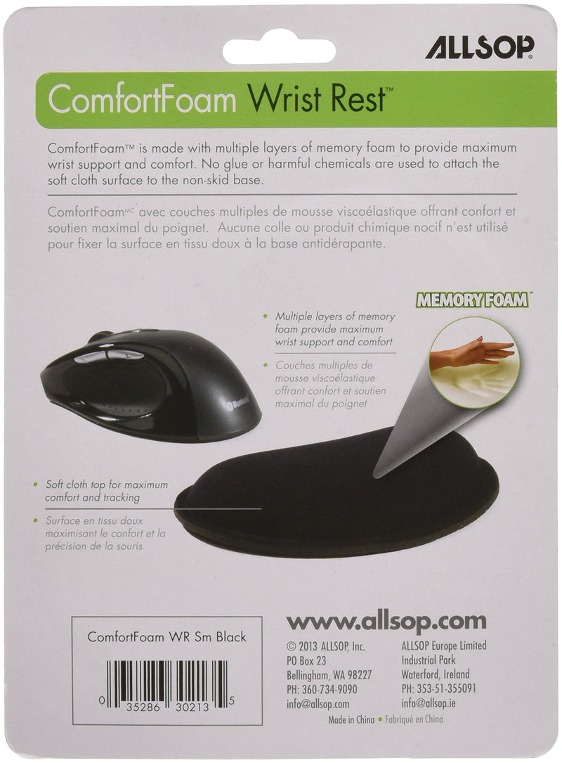 [Australia - AusPower] - Allsop Memory Foam Fatigue Relief Comfort Restrest Small Black 30213 