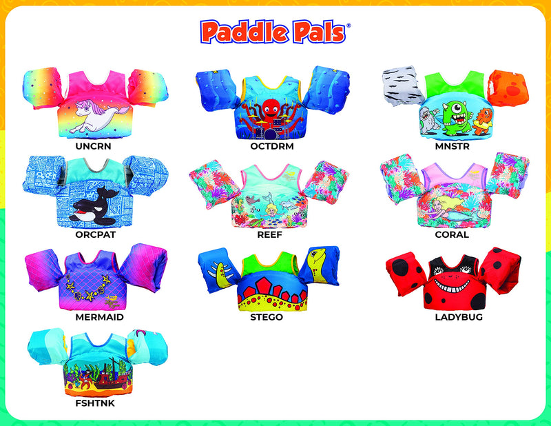 [Australia - AusPower] - Body Glove Paddle Pals Life Jacket - The Safest Patented U.S. Coast Guard Approved Kids Swim Vest 33 - 55 LBS 