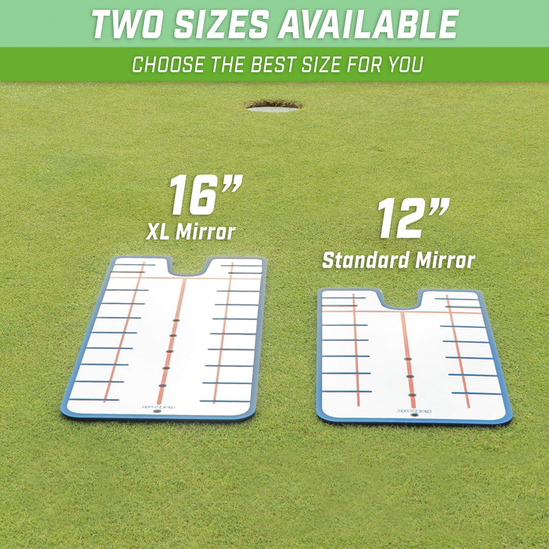[Australia - AusPower] - GoSports Golf Putting Alignment Mirror - Improve Your Putting (Choose Between Standard and XL Golf Mirror Training Aids) 12" Standard Mirror 