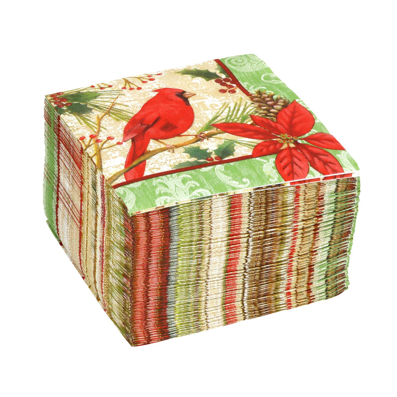 [Australia - AusPower] - Iconikal Artstyle Disposable Paper Dinner Party Napkins, Cardinal Poinsettia, 120-Count 