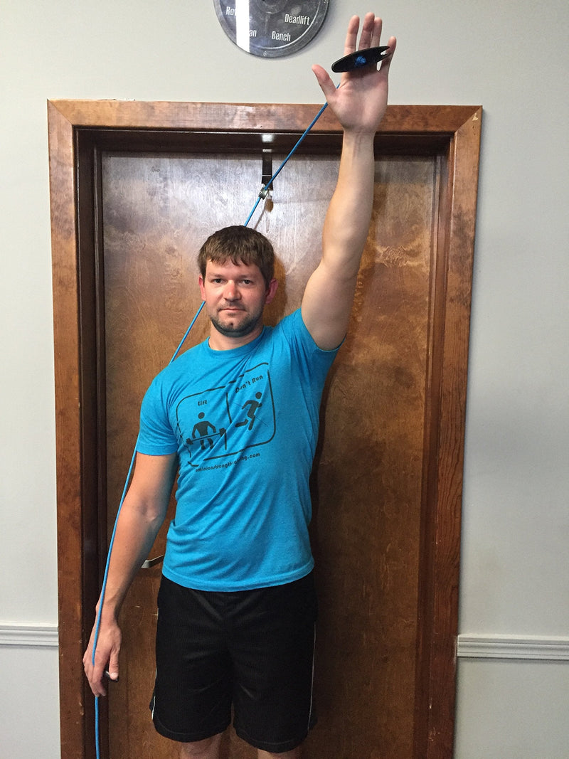 [Australia - AusPower] - Shoulder Pulley System, Over The Door Metal Bracket, Therapists Choice for Physical Therapy 