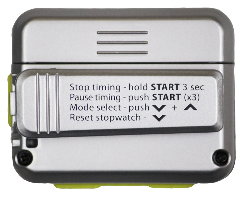 [Australia - AusPower] - Gymboss Interval Timer and Stopwatch - Silver / Yellow Metallic Gloss 