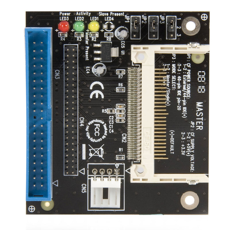 [Australia - AusPower] - StarTech.com 40/44 Pin IDE to Compact Flash SSD Adapter - IDE to CF Card reader - CF to IDE Converter (IDE2CF),Black 