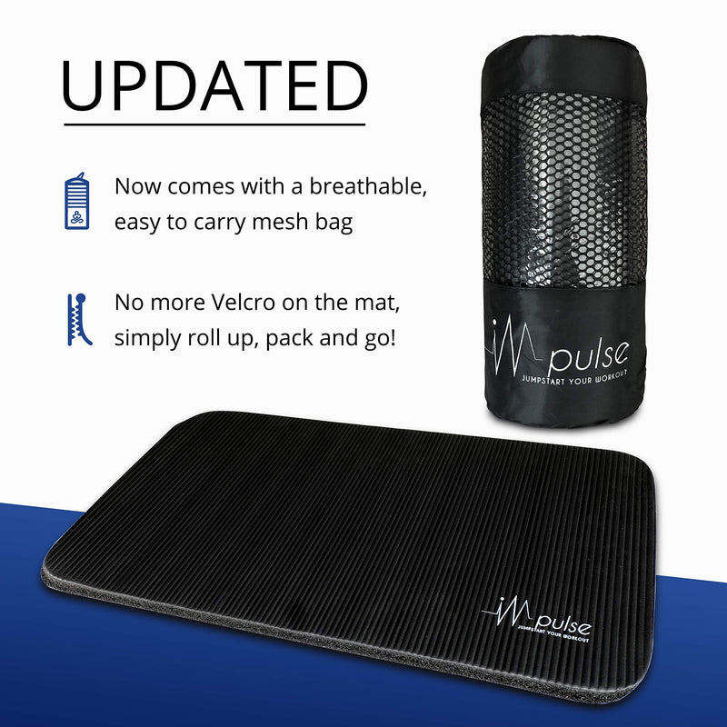 [Australia - AusPower] - Impulse Fitness Knee Mat - Extra Thick and Soft 1" (25mm) Pad Provides Cushion for Kneeling and Elbows | Great Portable Exercise Mat for Planks, Ab Rollers, Yoga 