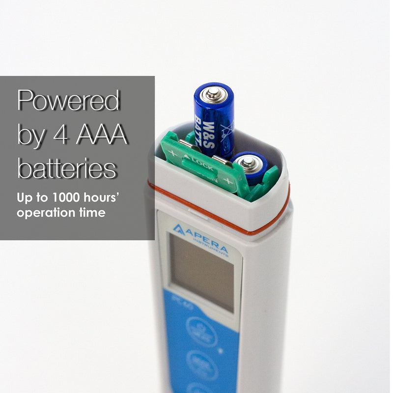 [Australia - AusPower] - Apera Instruments, LLC-AI314 Premium Series EC60 Waterproof Conductivity Pocket Tester Kit, ±1% F.S Accuracy, Easy Switch of EC/TDS/Salinity, Replaceable Probe 