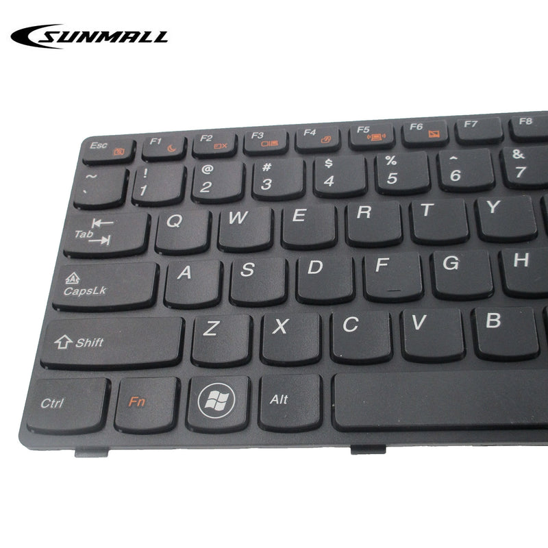 [Australia - AusPower] - SUNMALL New Keyboard Replacement with Frame for IBM LenovoIdeapad G570 Z560 Z560A Z560G G575 G780 G770 Z565 Series Laptop/Notebook Black US Layout 