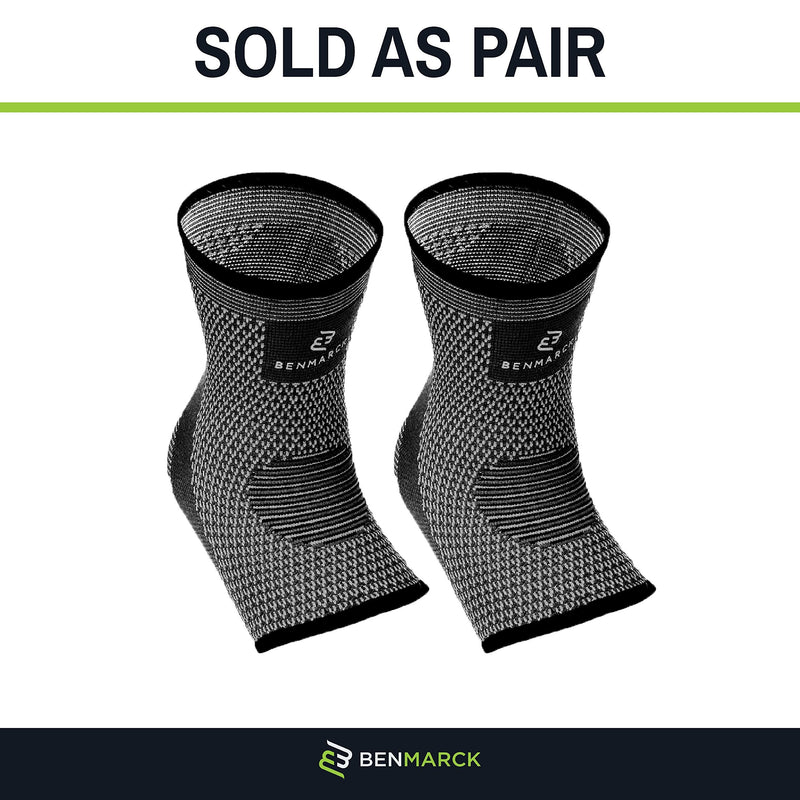 [Australia - AusPower] - Achilles Tendon Support Brace, Plantar Fasciitis Sock, Ankle Compression Sleeve For Running, Tendonitis and Flat Feet Relief Gray Black Unisize 