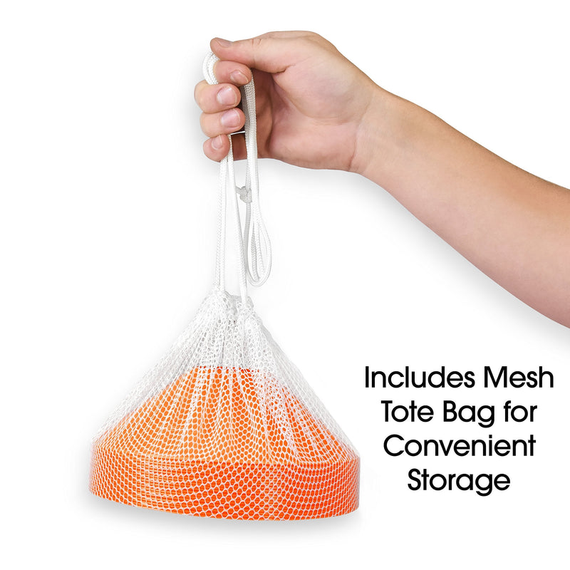 [Australia - AusPower] - GoSports Agility Training Sport Cone 20 Pack with Tote Bag - Low Profile Field Markers for Kids and Adults 