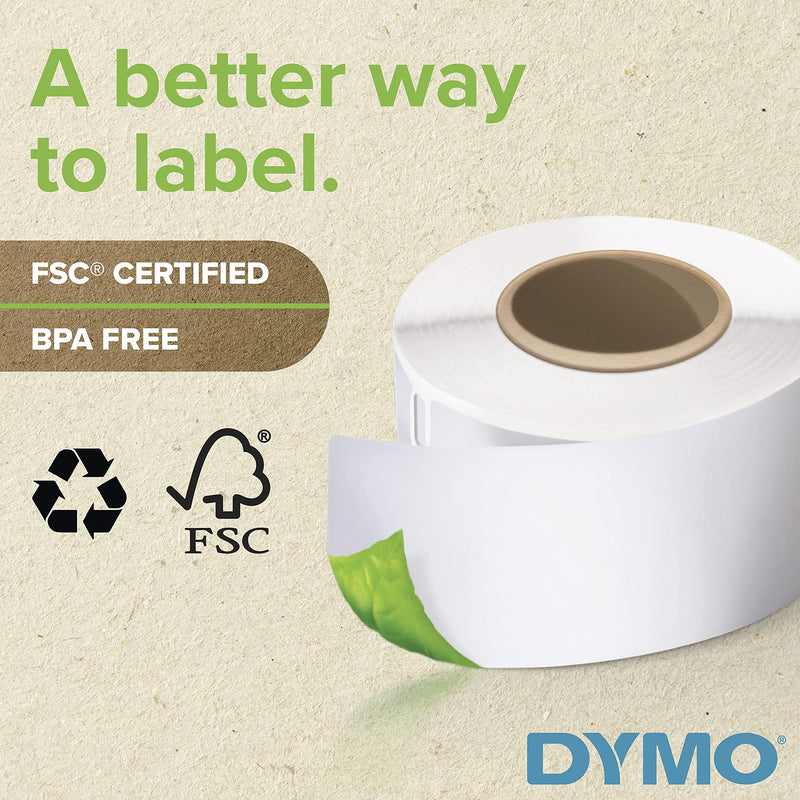 [Australia - AusPower] - DYMO White 2x3-1/2" Card Stock 300 Per Roll 