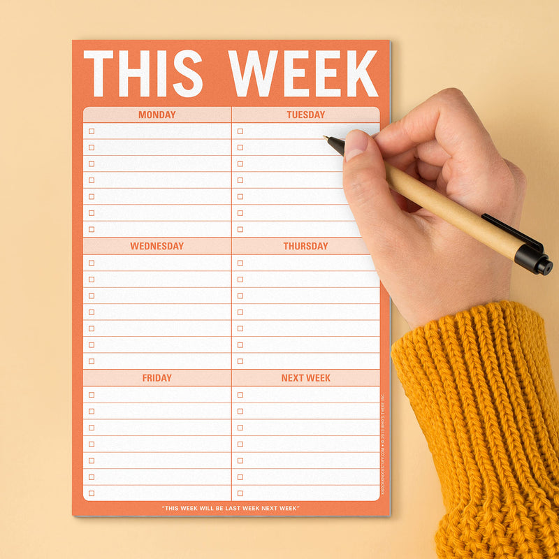 [Australia - AusPower] - Knock Knock This Week Pad, To Do List Notepad, 6 x 9-inches 