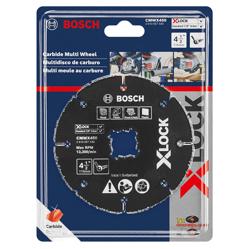 [Australia - AusPower] - BOSCH CMWX450 4-1/2 In. X-LOCK Carbide Multi-Wheel 