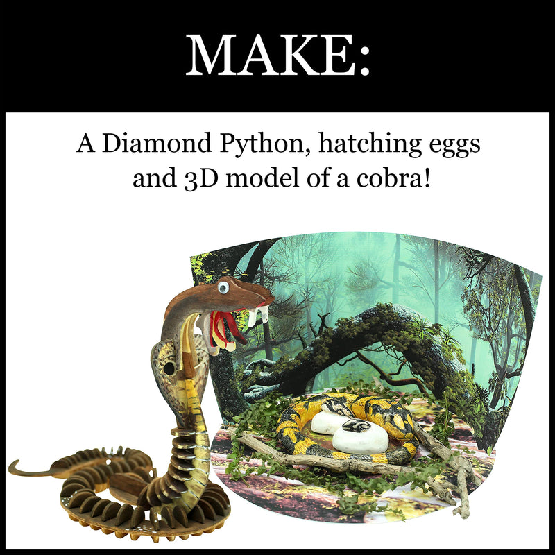 [Australia - AusPower] - WILD ENVIRONMENTAL SCIENCE Extreme Snakes of the World - For Ages 6+ - Create and Customize Models and Dioramas - Study the Most Extreme Animals 