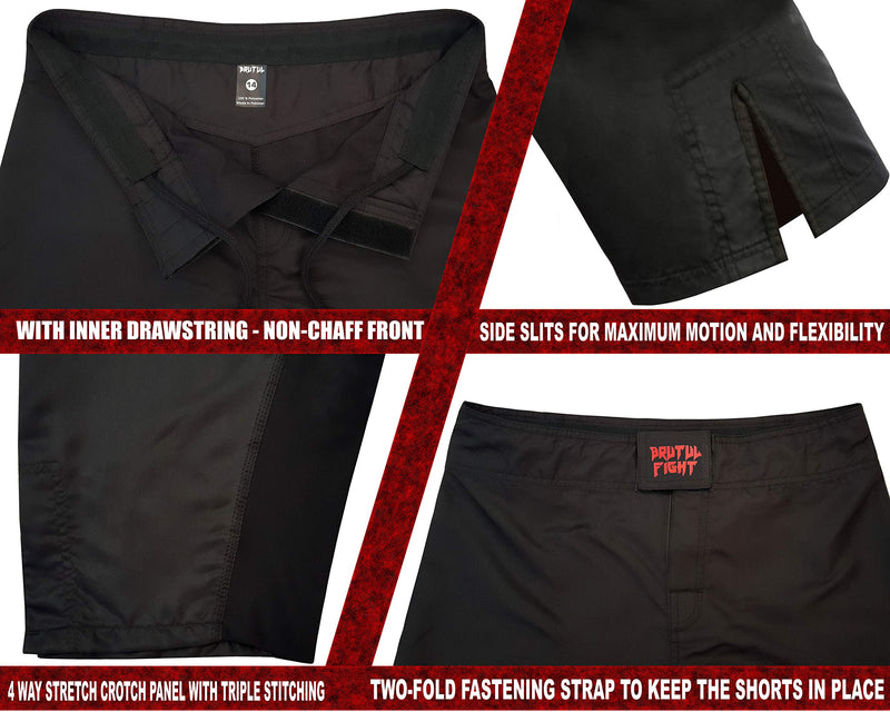 [Australia - AusPower] - BRUTUL FIGHT Kids MMA Mixed Martial Art Shorts BJJ Training Muay Thai 12 