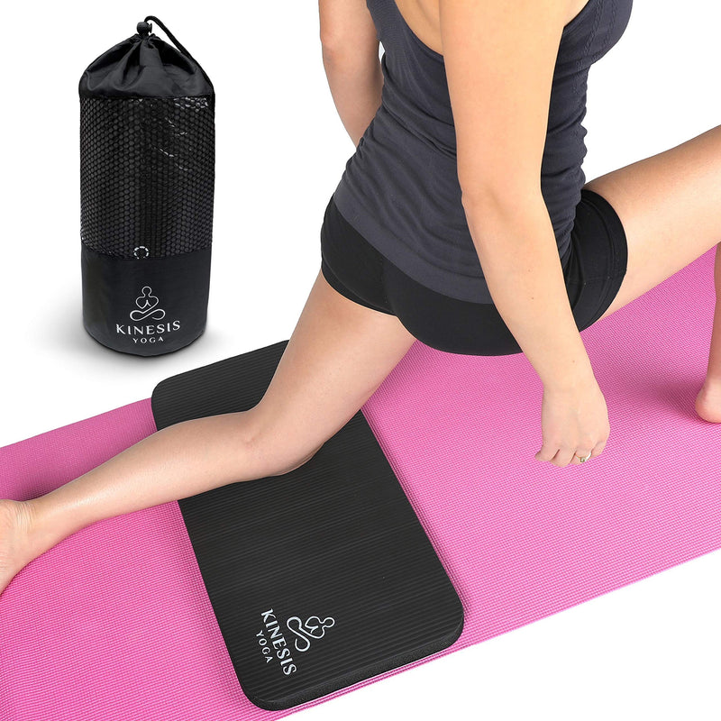 [Australia - AusPower] - Kinesis Yoga Knee Pad Cushion - Extra Thick 1 inch (25mm) for Pain Free Yoga - Includes Breathable Mesh Bag for Easy Travel and Storage (Does Not Include Yoga Mat) 
