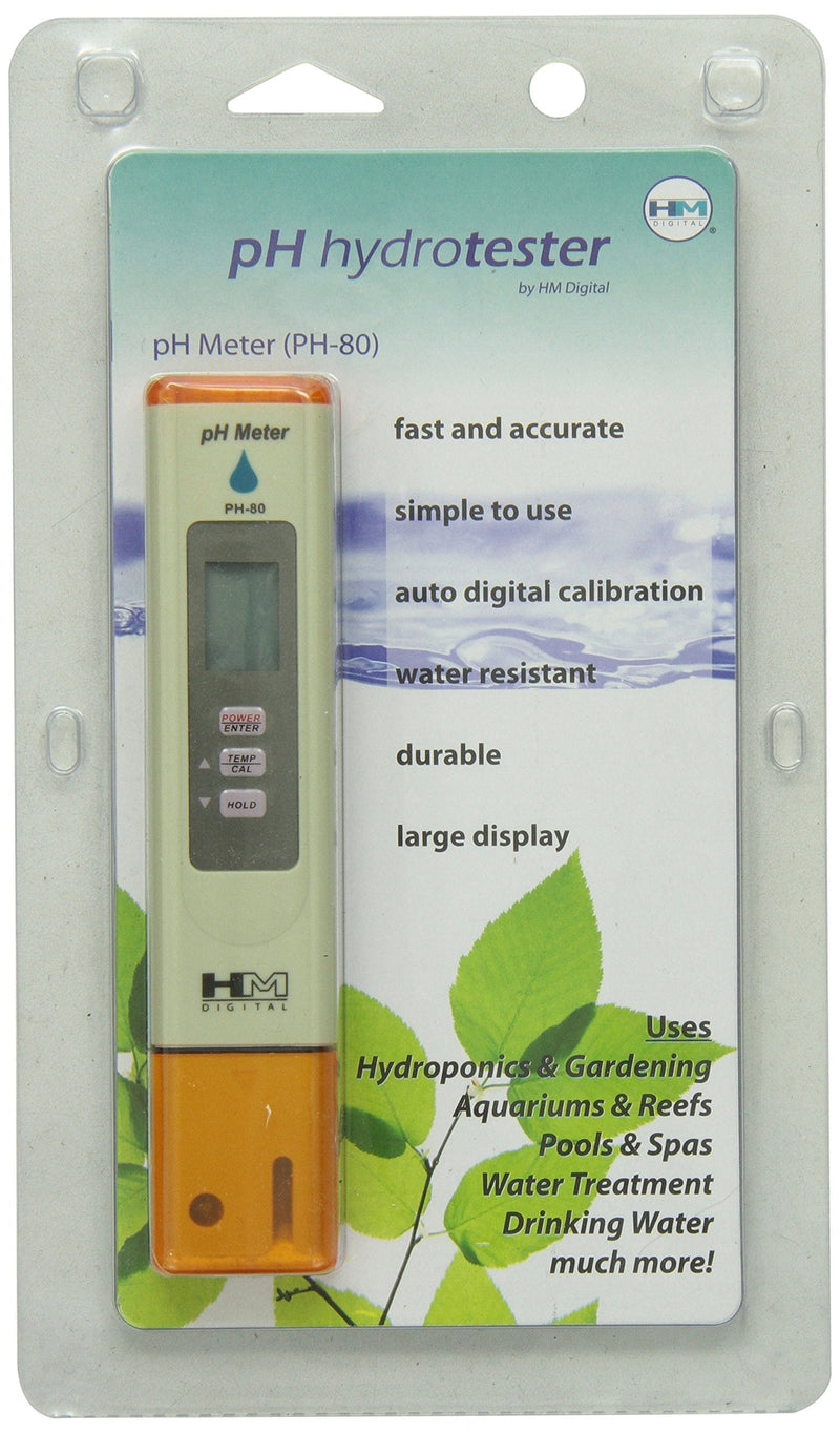 [Australia - AusPower] - HM Digital HMPH80 HMDPHM80 Digital pH/Temperature Meter, 0.0-14.0 0.1 Resolution, Purple 