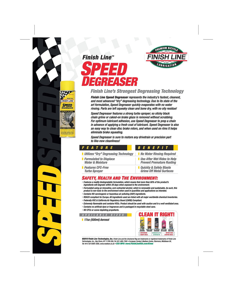 [Australia - AusPower] - Finish Line Speed Bike Degreaser, 18-Ounce 
