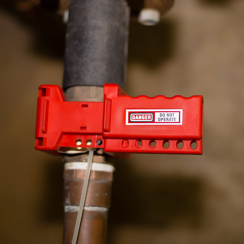 [Australia - AusPower] - Zing Green Products 7249 Ball Valve Lockout Device, 0.375 to 1.4 Inch Red 
