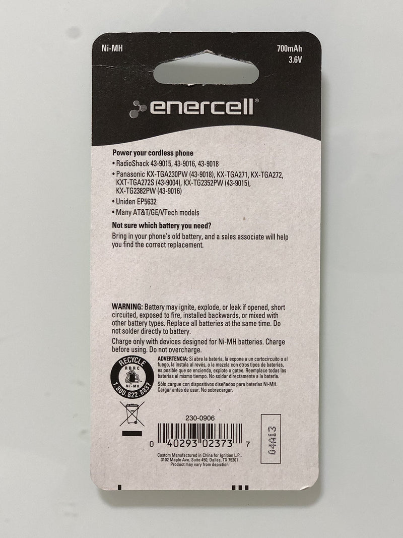 [Australia - AusPower] - Enercell 3.6V/700mAh Ni-MH Phone Battery for Panasonic (23-906) 