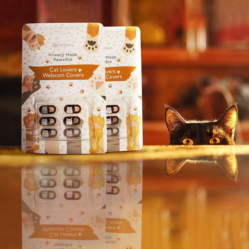 [Australia - AusPower] - MESMOS Laptop Camera Cover Slide Cute - Webcam Cover Slide Cute - Phone Camera Blocker - Web Cam Privacy Cover. Fits iMac, iPad, iPhone, Computer, MacBook Pro, MacBook Air, Surface Pro (Cats) Cats 