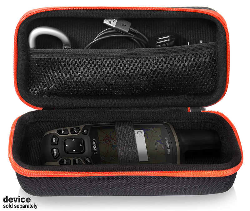 [Australia - AusPower] - CaseSack Case for Garmin GPSMAP 64sx, 64x, 64s, 64, 66, 66i, 66s, 66sr, 66st, 65, 62st, Also Compatible with Black+Decker TLD100 Thermal Leak Detector, mesh Accessories Pocket 
