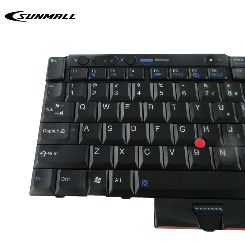 [Australia - AusPower] - T410 Keyboard, SUNMALL New Laptop Keyboard with Pointer for Lenovo ThinkPad t410 t420 t510 t520 x220 t400 t420s US Layout Black 