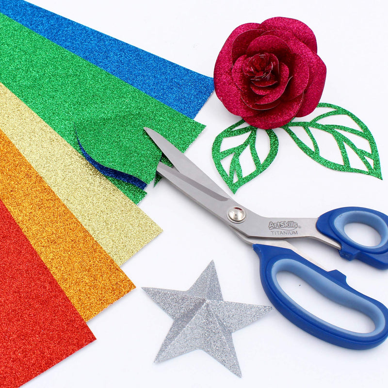 [Australia - AusPower] - ArtSkills 9" x 12" Paper for Arts & Crafts, 10 Pcs, Assorted Glitter 