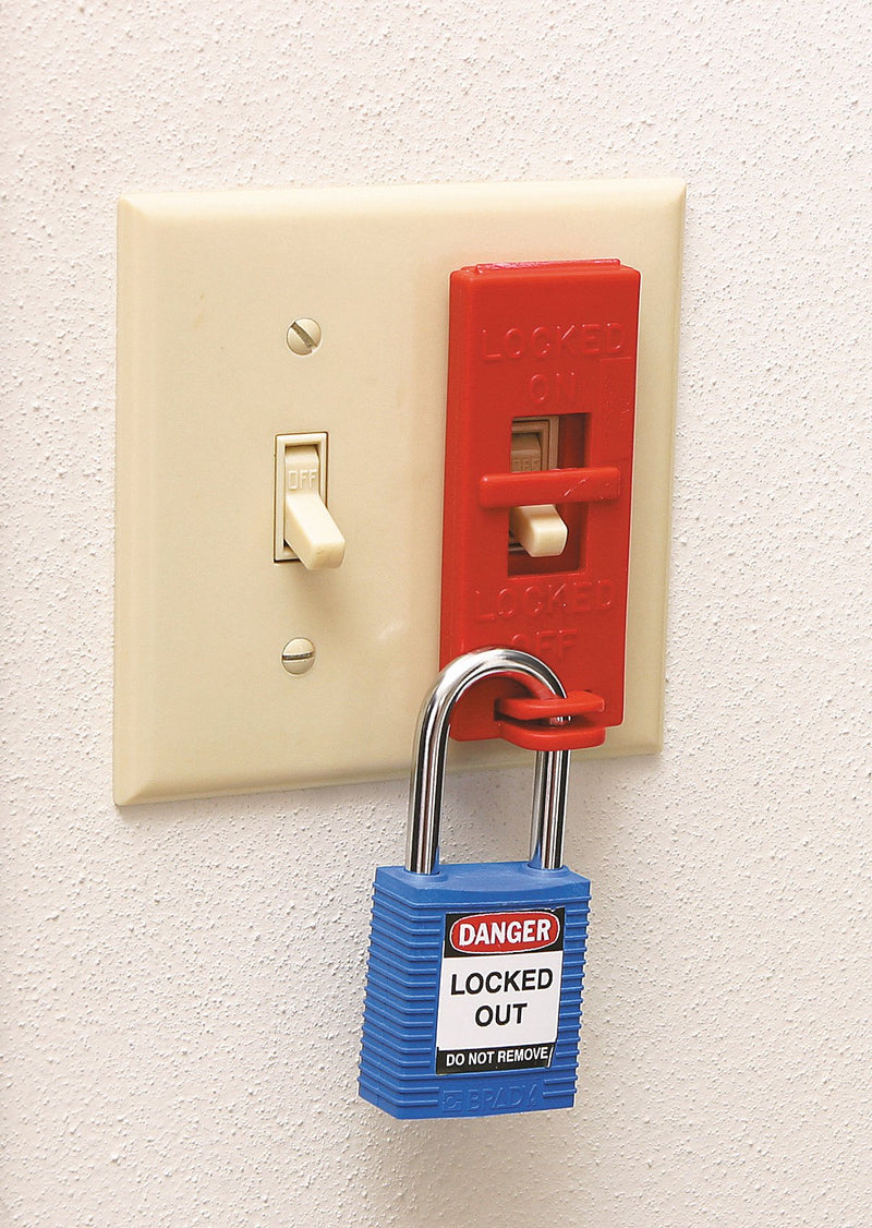[Australia - AusPower] - Brady - 65392 Wall Switch Lockout (Pack of 1) Red, Small 