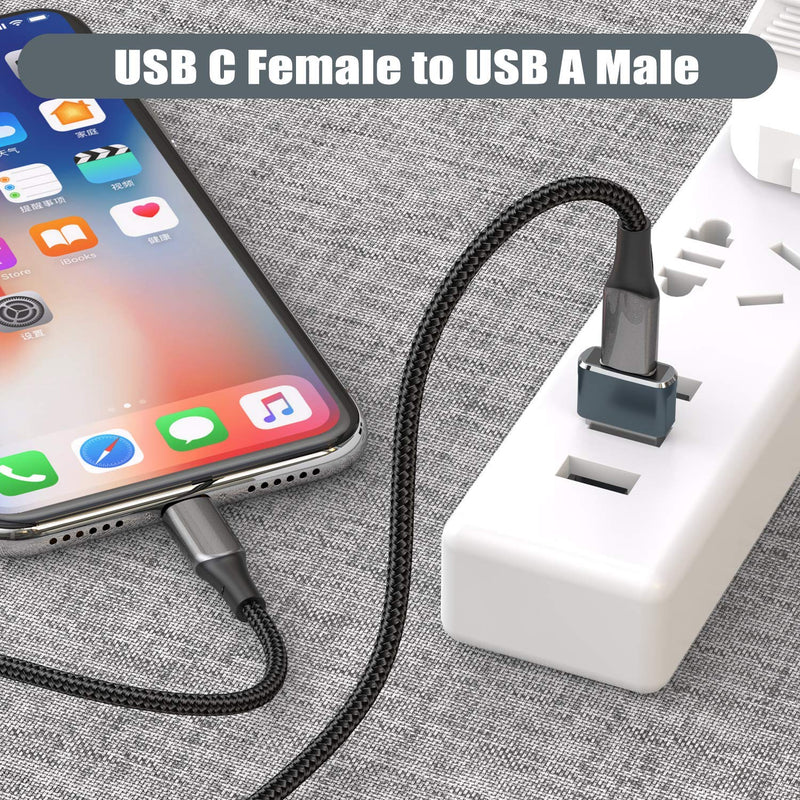 [Australia - AusPower] - USB C Female to A Male Adapter Bundle with Thunderbolt 3 OTG Adapter, Compatible with iPhone 11 12 Mini Pro Max,iPad 8 Air 4,Samsung Galaxy Note S20 21 S21 Plus Ultra (2 Adapters and 3 OTG-Adapters) 