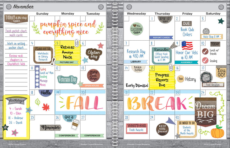 [Australia - AusPower] - Teacher Created Resources Home Sweet Classroom Lesson Planner (TCR8294) 