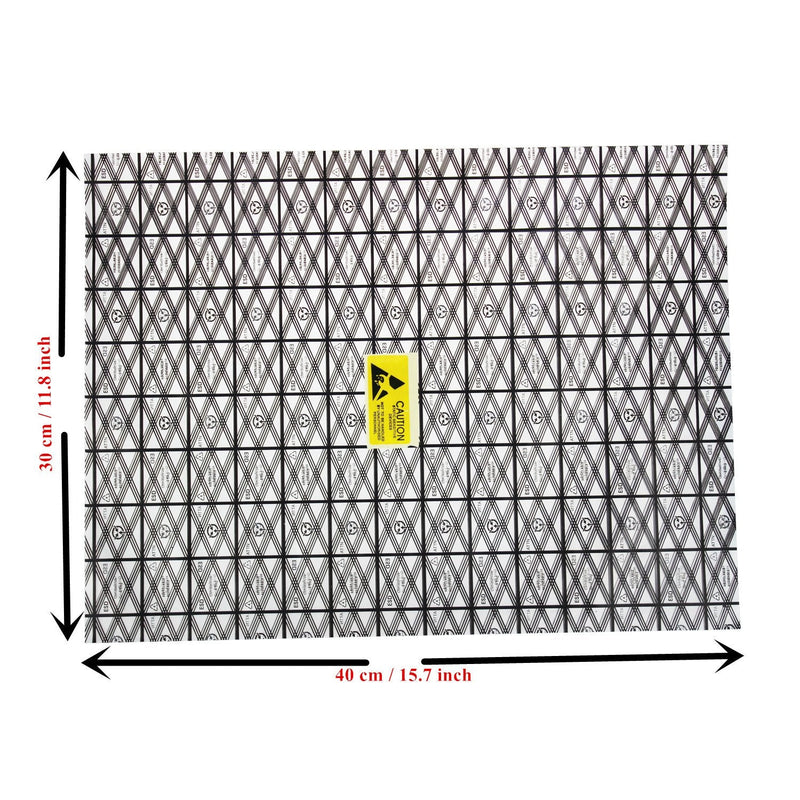 [Australia - AusPower] - LJY 30 Pieces Antistatic Bags ESD Shielding with Top Open for Motherboard Graphics Video Card LCD Screen with Labels, 30 x 40 cm / 11.8 x 15.7 inch 