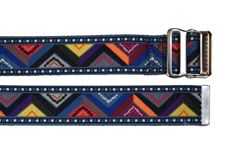 [Australia - AusPower] - Gait Belt by LiftAid - Stylish Patient Walking and Transfer Belt with Metal Buckle - Assits Nurses, Caregivers, Occupational and Physical Therapy - Washable - 60"L x 2"W (Eclectic) Eclectic 