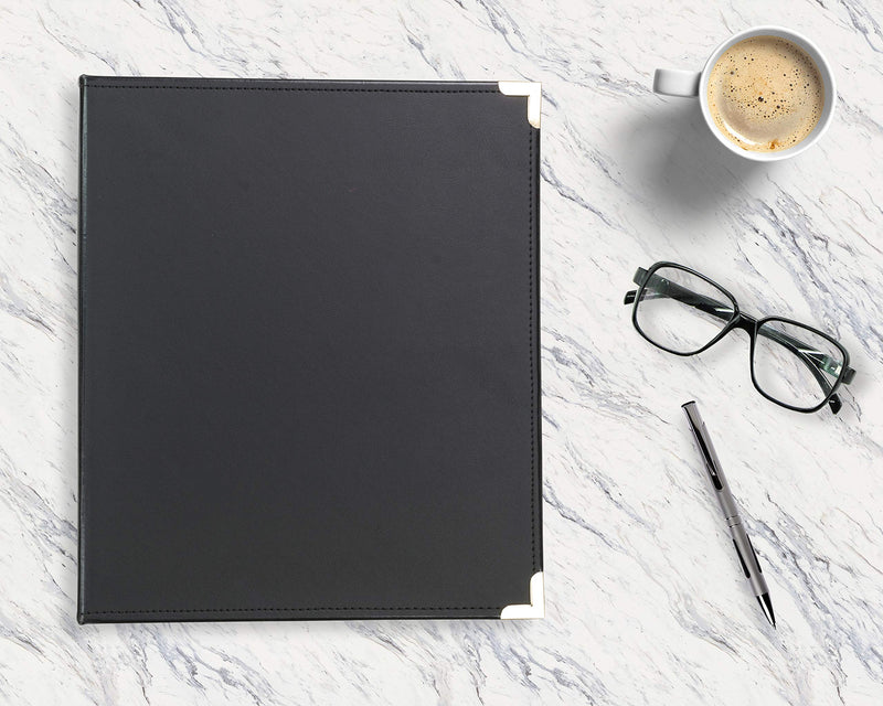 [Australia - AusPower] - Samsill Classic Collection Executive Presentation 3 Ring Binder/Portfolio Binder, Half Inch Binder, Brass Round Ring (Holds 100 Sheets), Black .5 Inch 